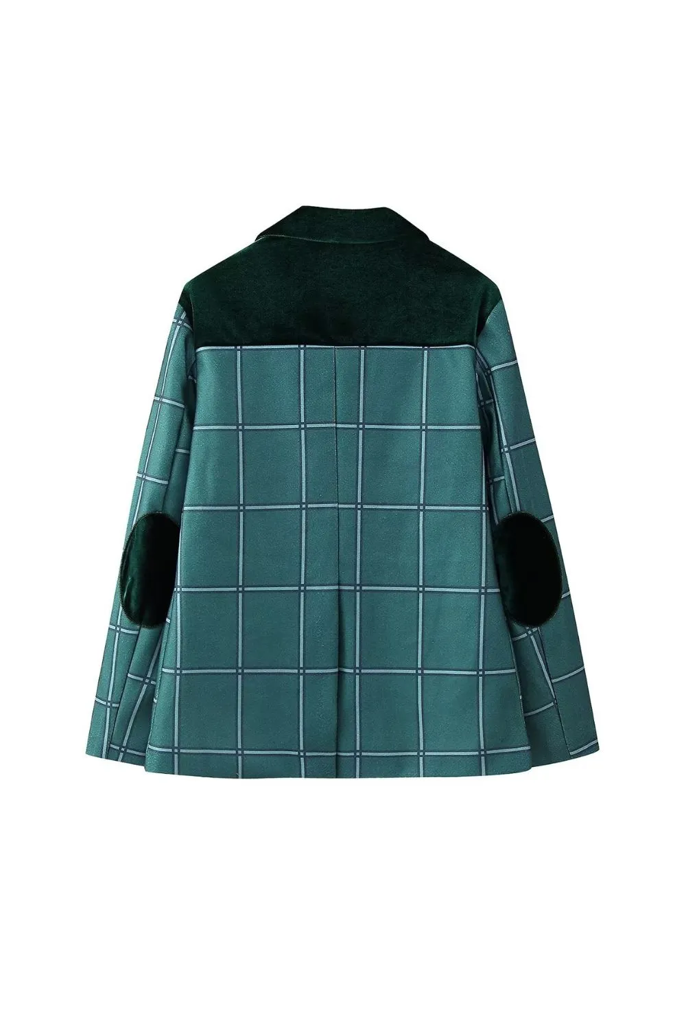 ‘ Jesse’ Velvet Wool-Blend Blazer