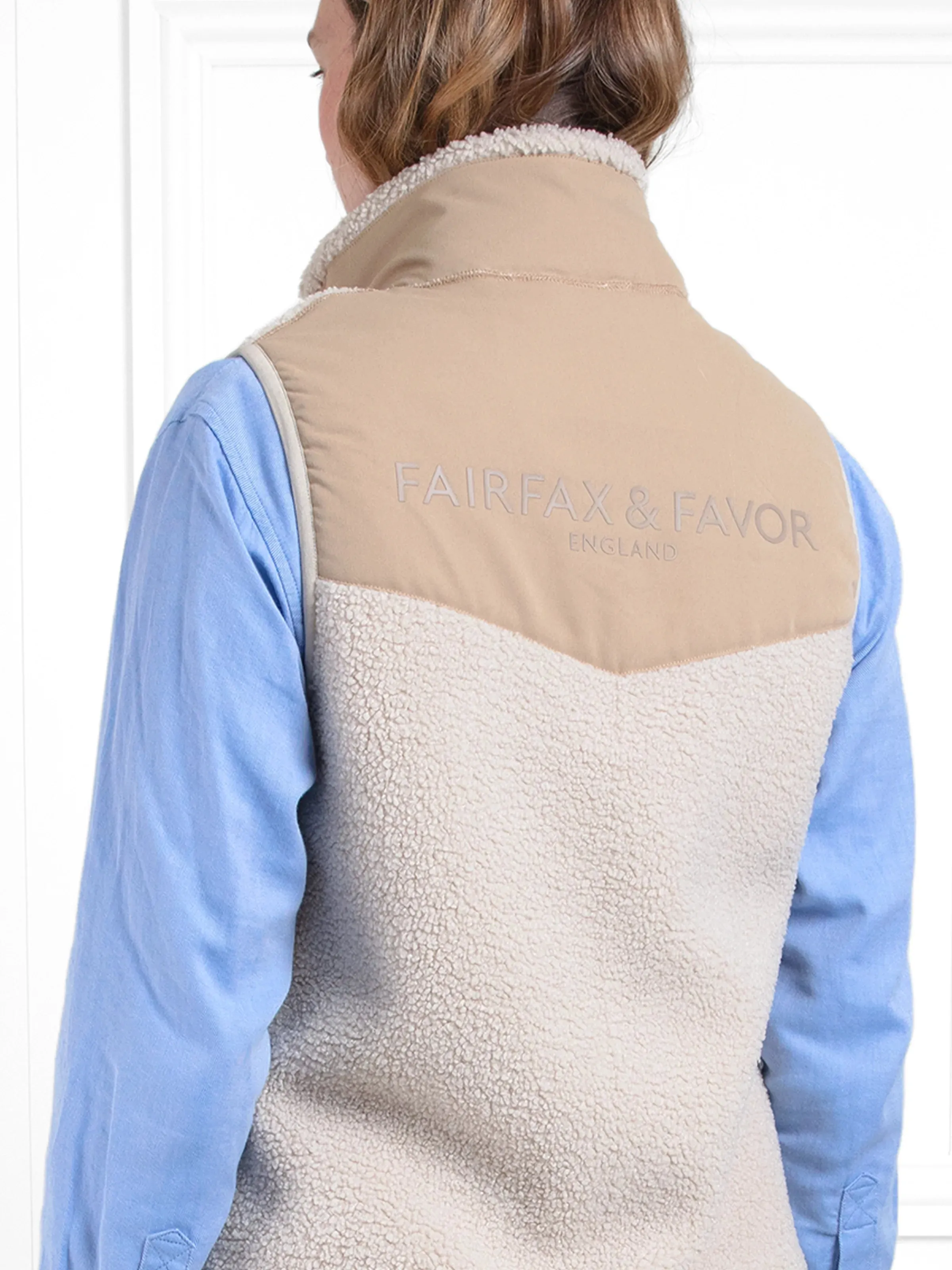 Agnes Fleece Gilet - Ecru