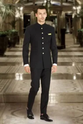 Bandhgala Jodhpuri Maharaja Black Royal Suit Indian Wedding Functions Suit Formal Wear Suit For Men