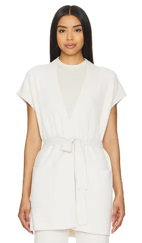 Barefoot Dreams CozyChic Ultra Lite Waist Tie Vest in Neutral