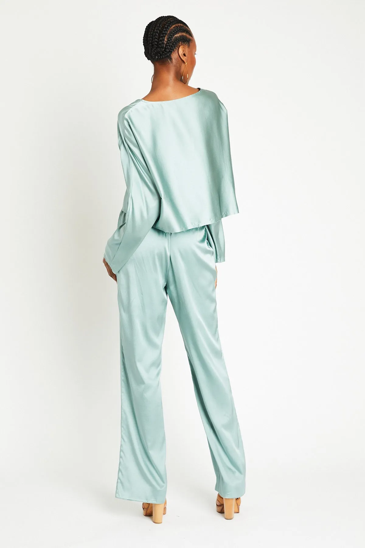   Beryll Liz Silk Pants | Mint