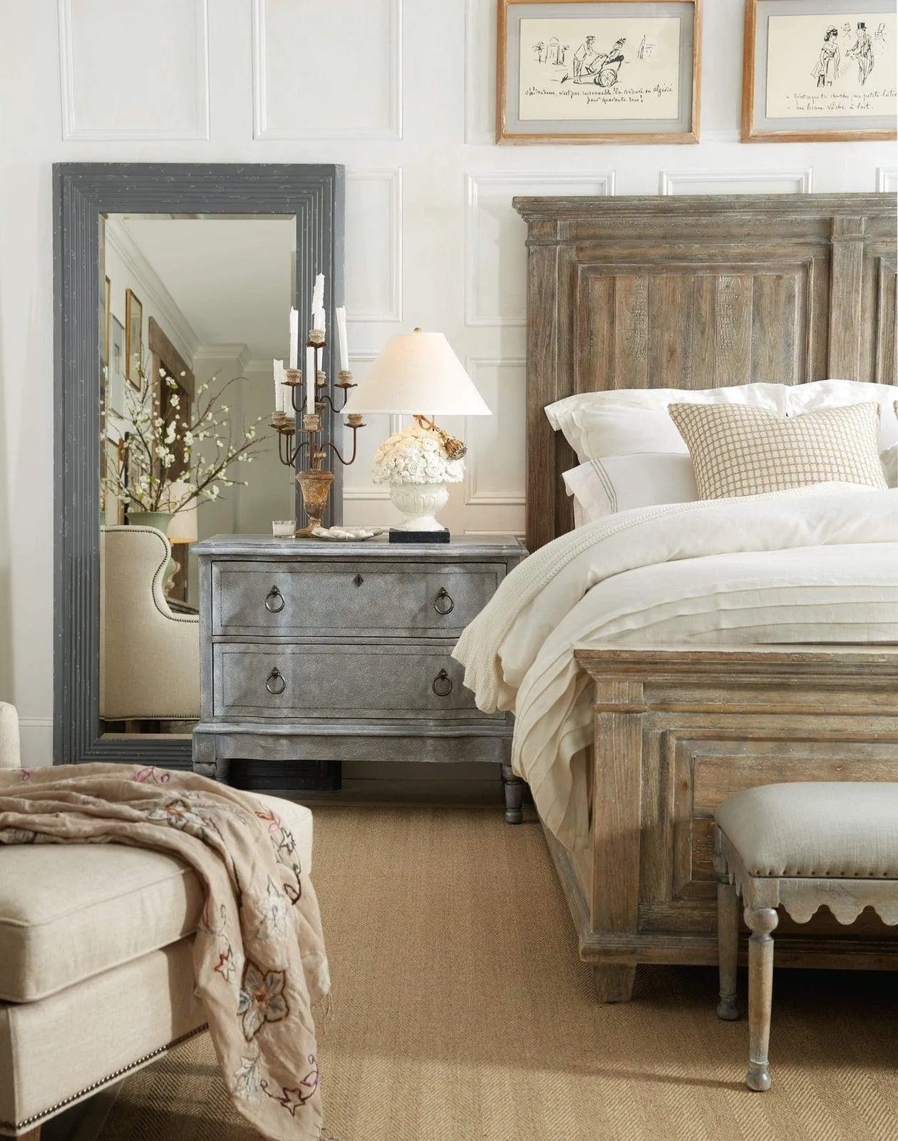 Boheme Laurier Panel Bed | Hooker