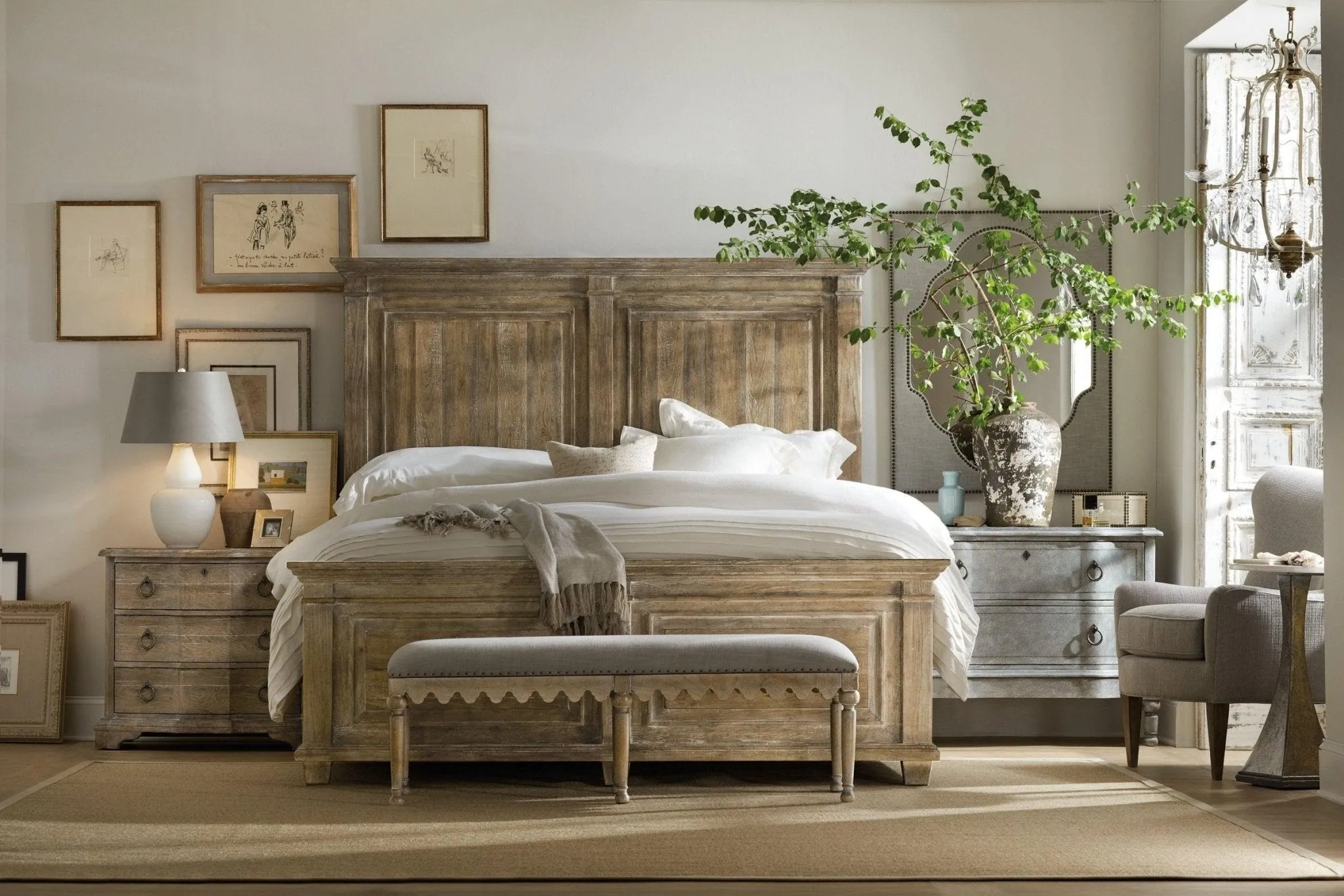 Boheme Laurier Panel Bed | Hooker