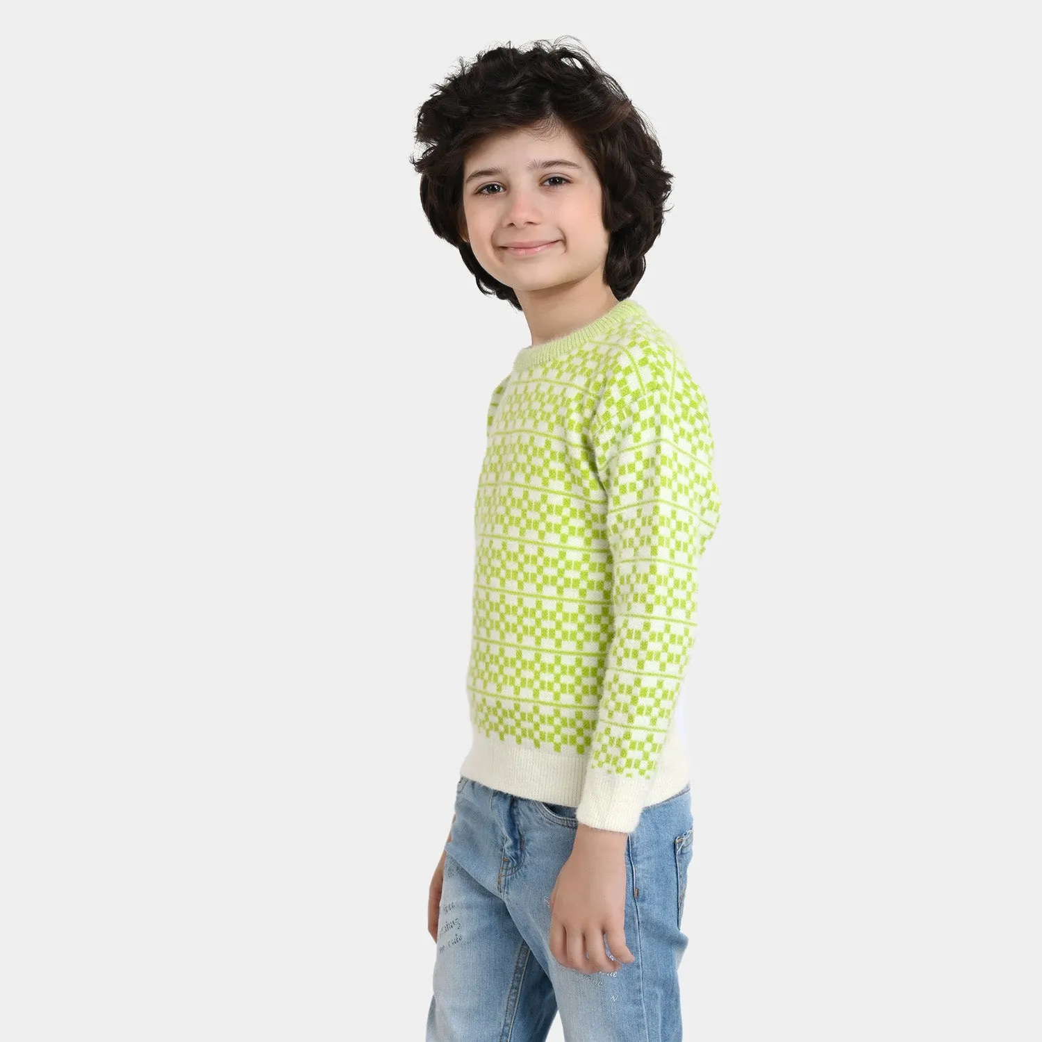 Boys Knit Sweater - Green