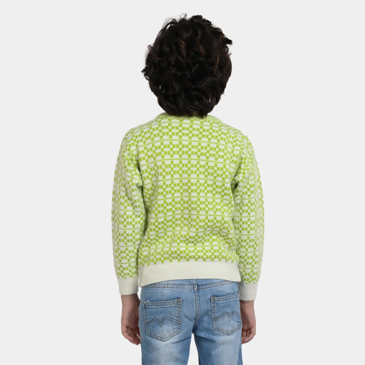 Boys Knit Sweater - Green