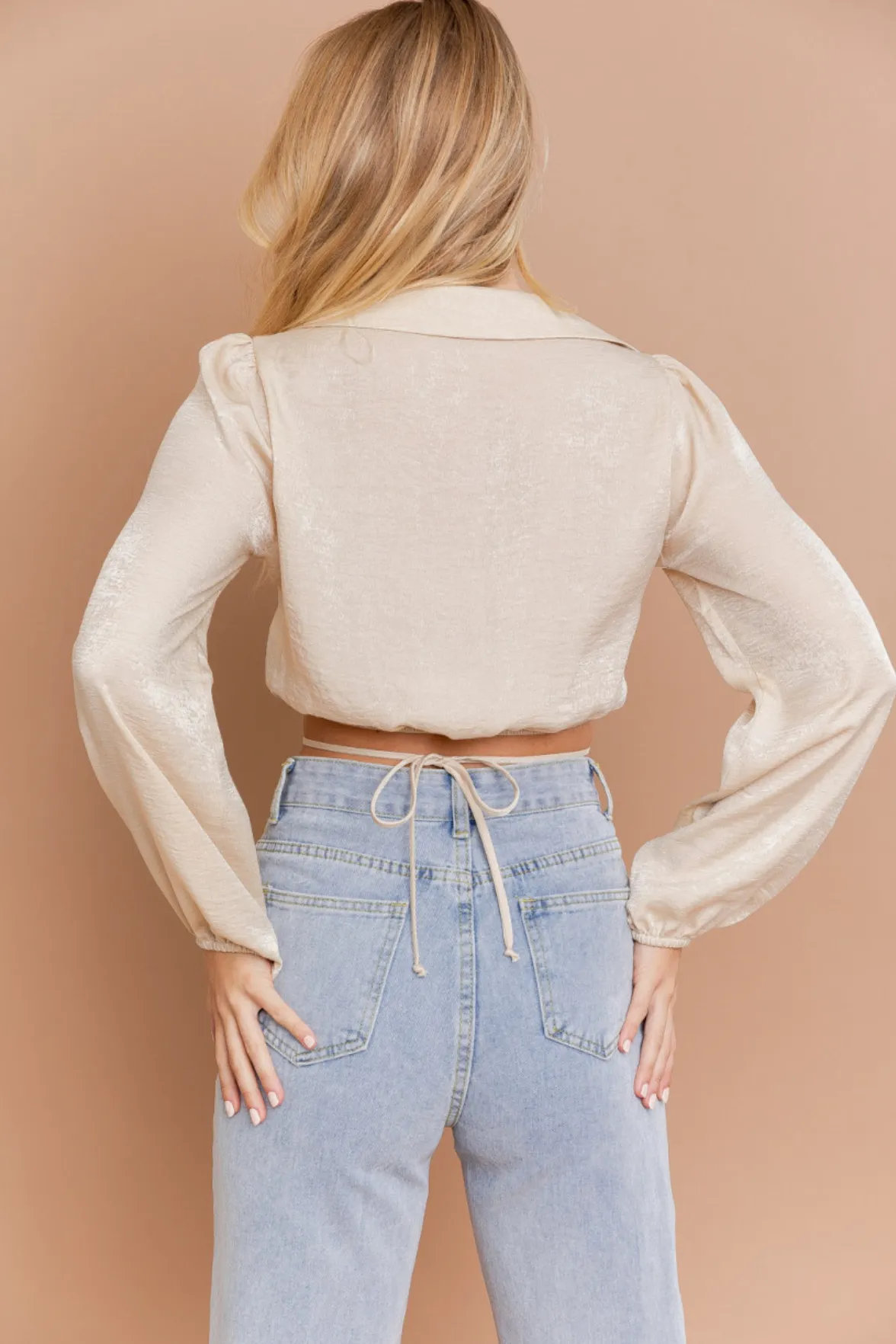 Cream Dreams Crop Blouse