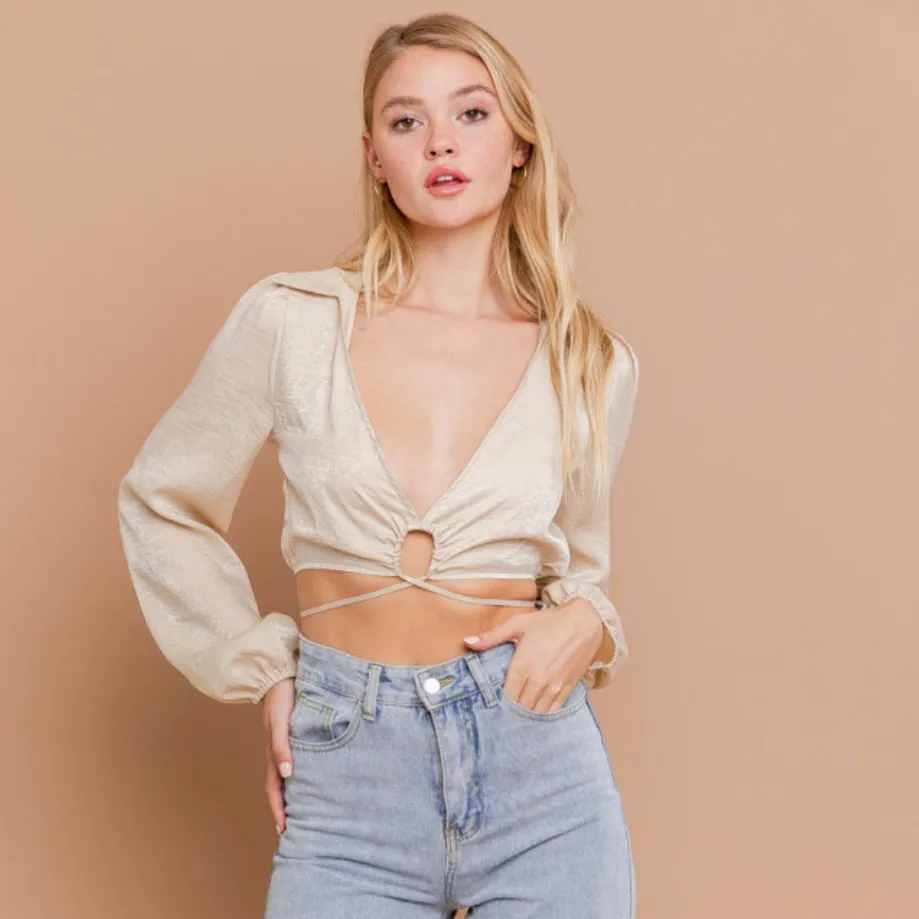 Cream Dreams Crop Blouse