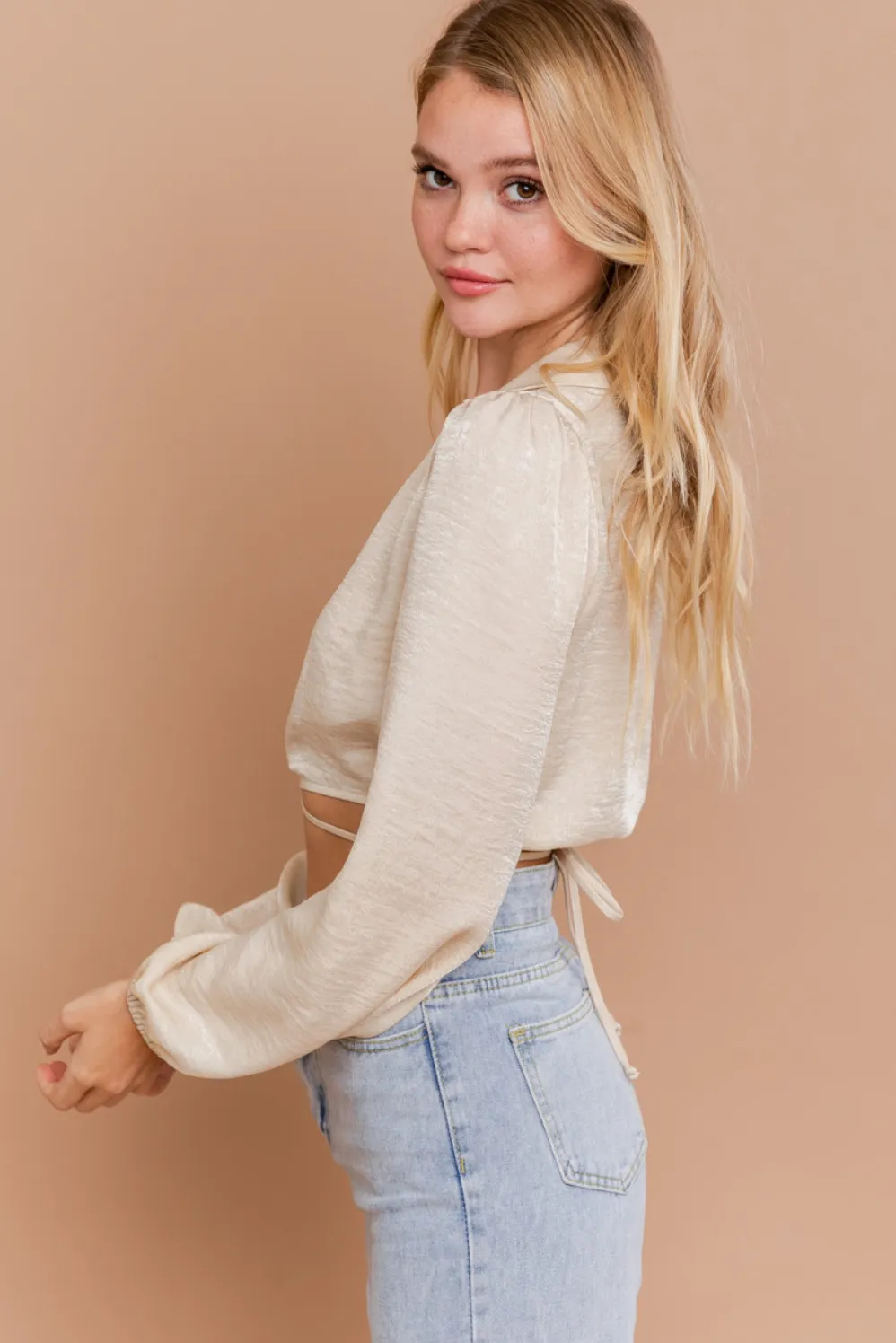 Cream Dreams Crop Blouse