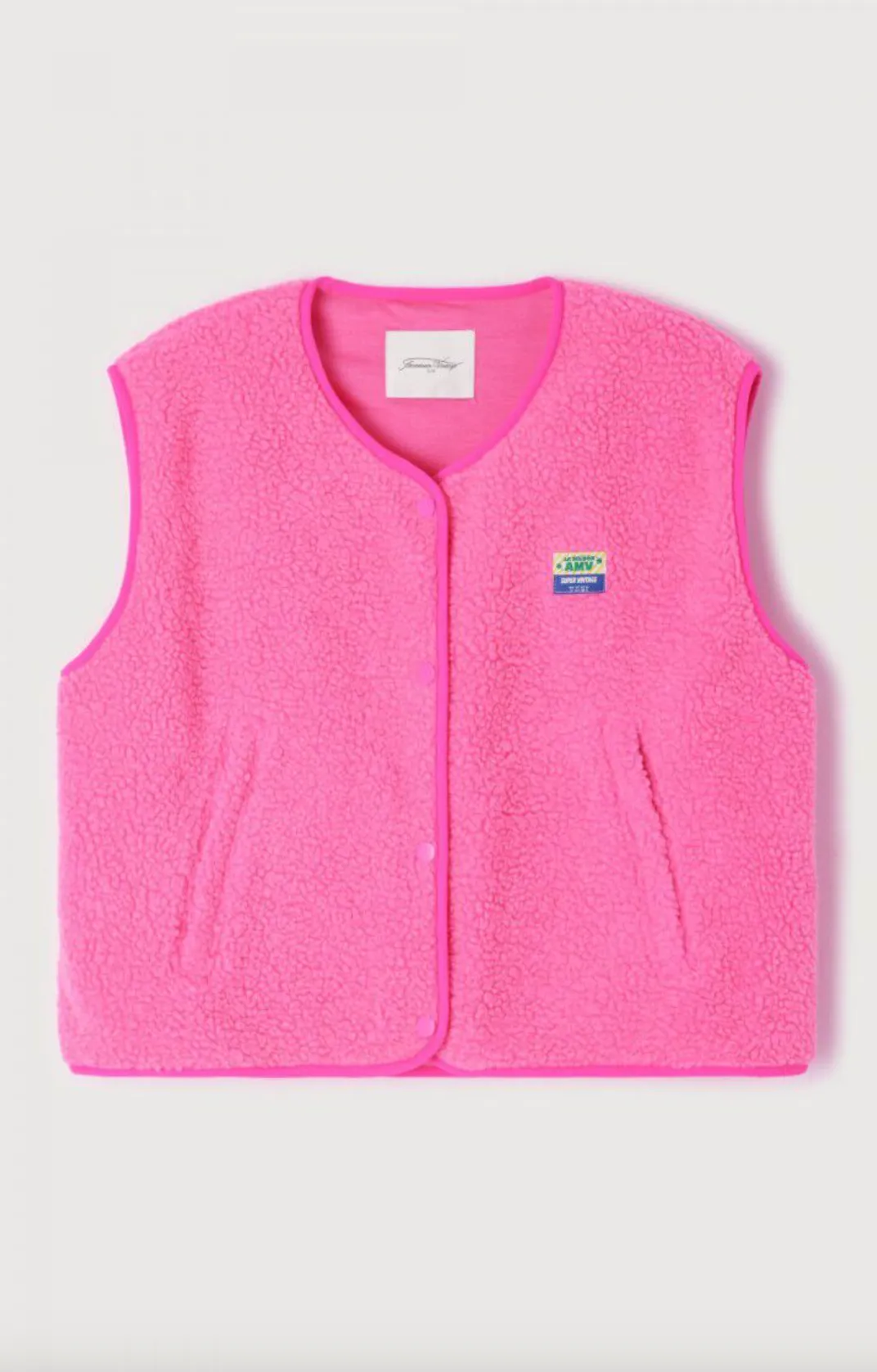 Hoktown Acid Pink Fleece Gilet