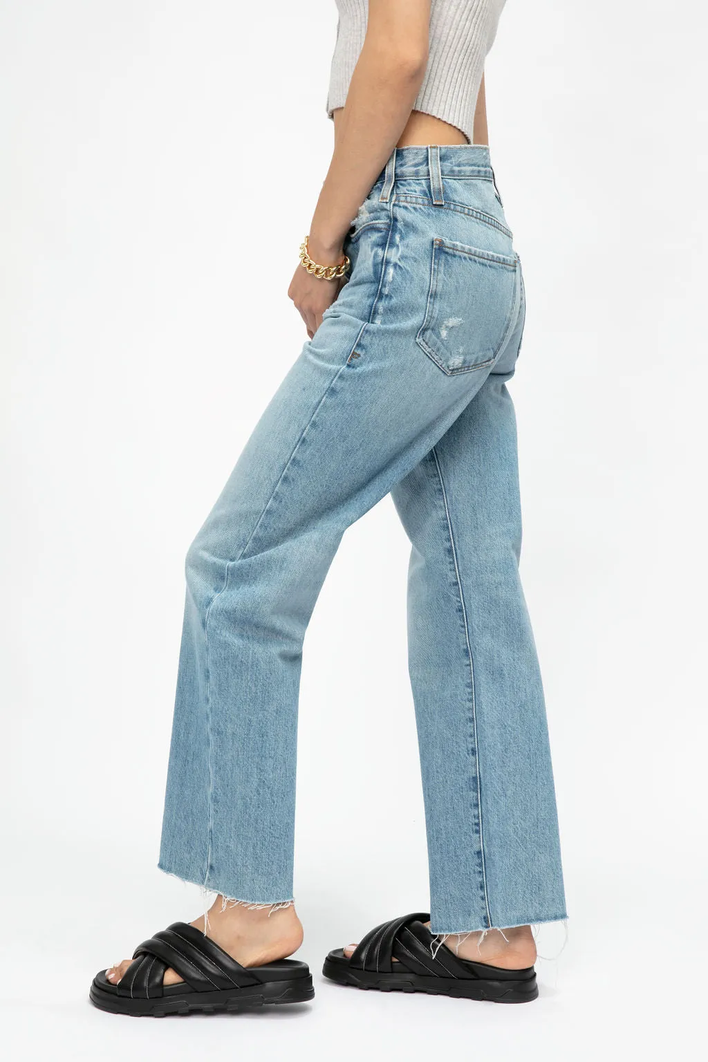 Le Jane Crop Jean in Baines Rips
