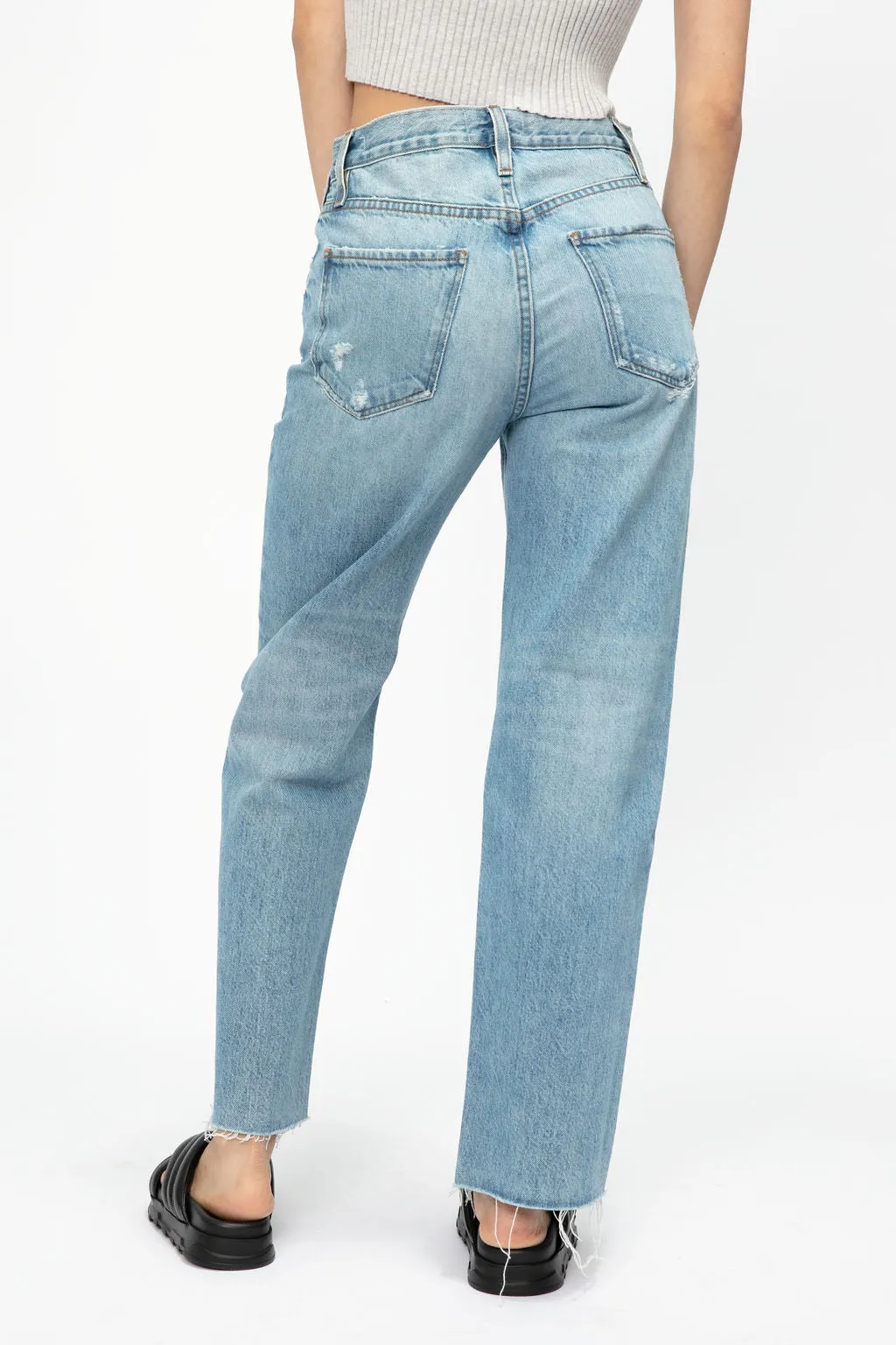Le Jane Crop Jean in Baines Rips