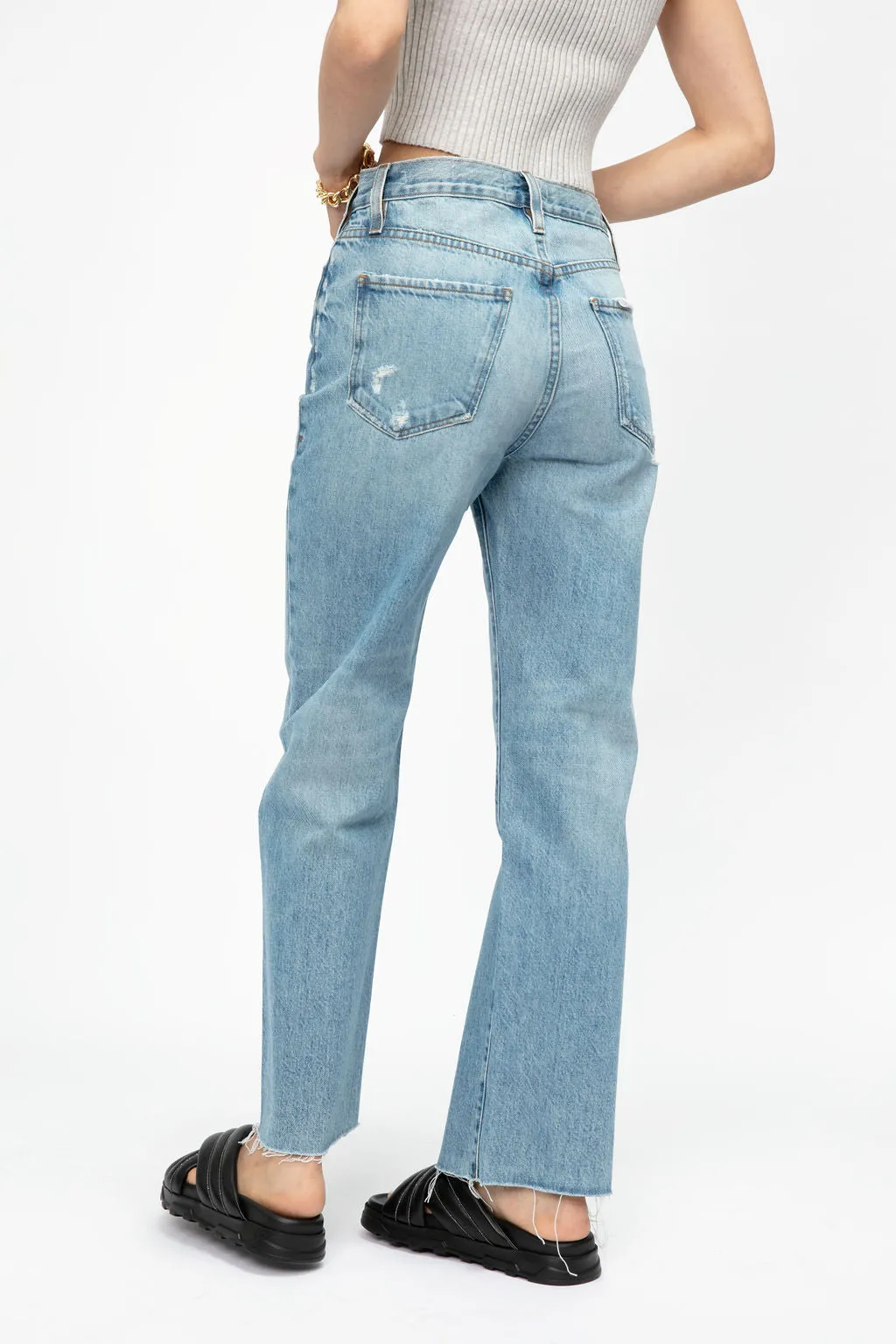 Le Jane Crop Jean in Baines Rips