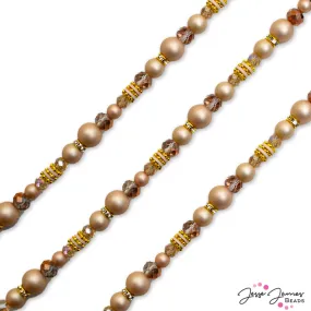 Pantone Pearl Bead Strand in Autumn Blonde