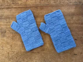 Stela Fingerless Gloves- sky blue
