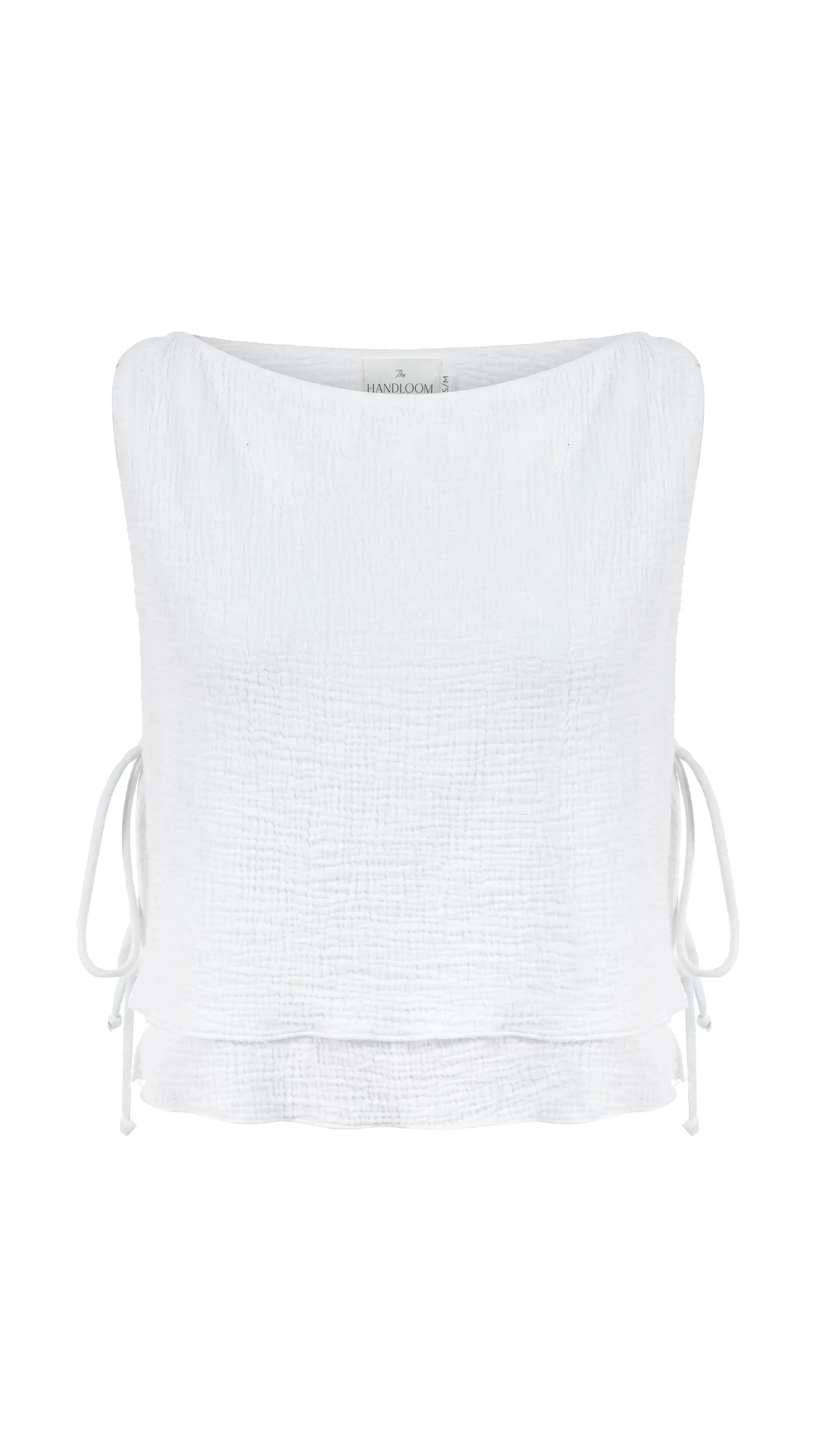 The Handloom Mia Tie Top White