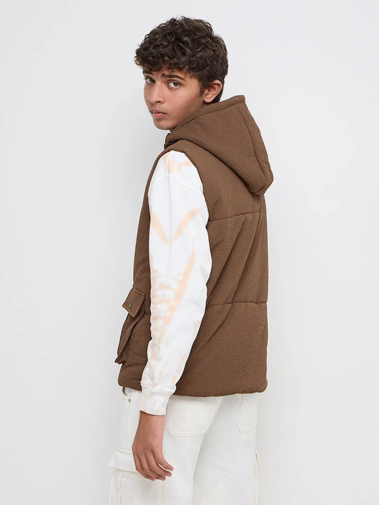 Y&F Kids Brown Puffer Jacket