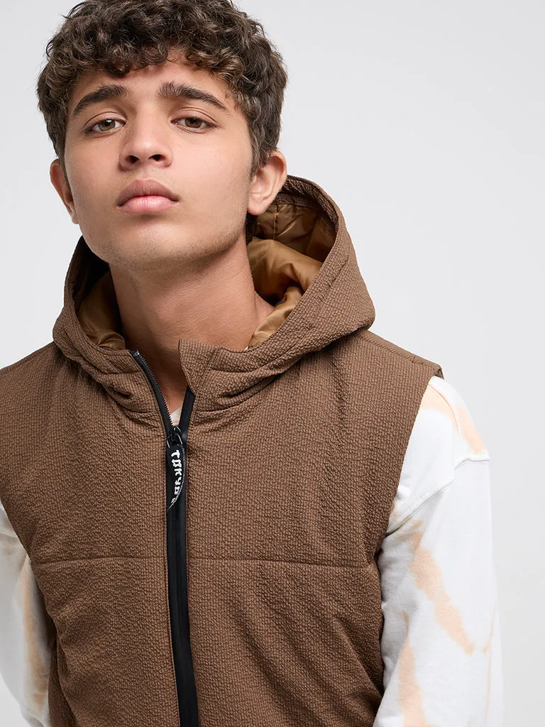 Y&F Kids Brown Puffer Jacket