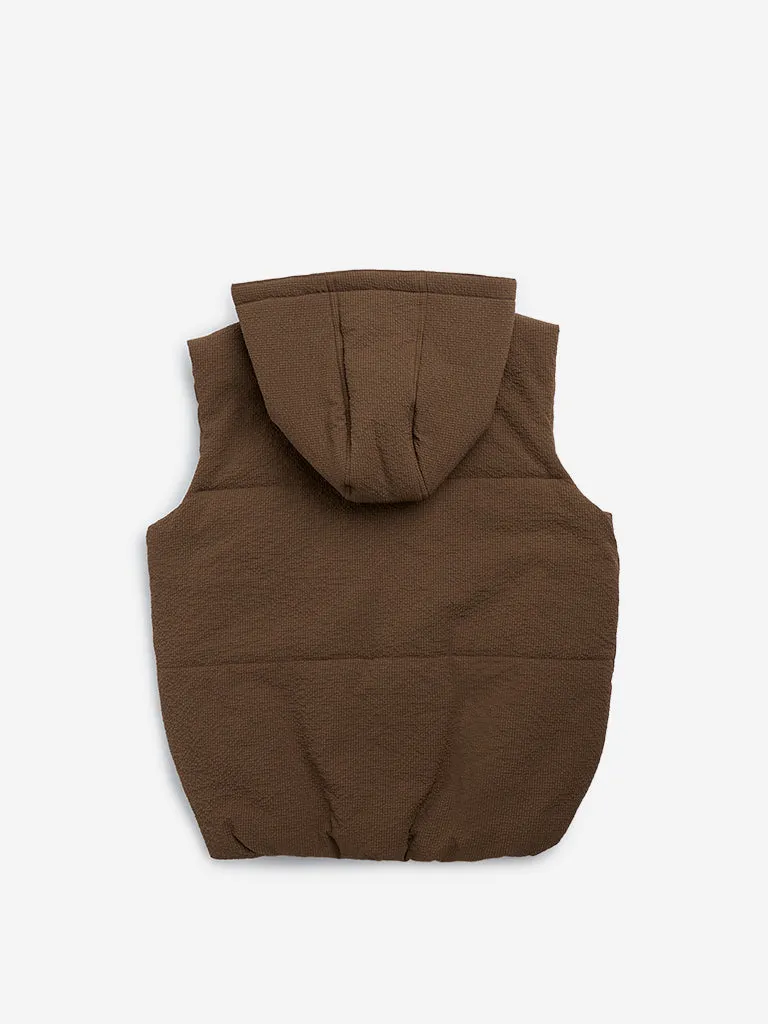 Y&F Kids Brown Puffer Jacket